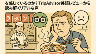 【タイトル】 外国人観光客は東京の人気ラーメン店で何に不満を感じているのか？TripAdvisor英語レビューから読み解くリアルな声