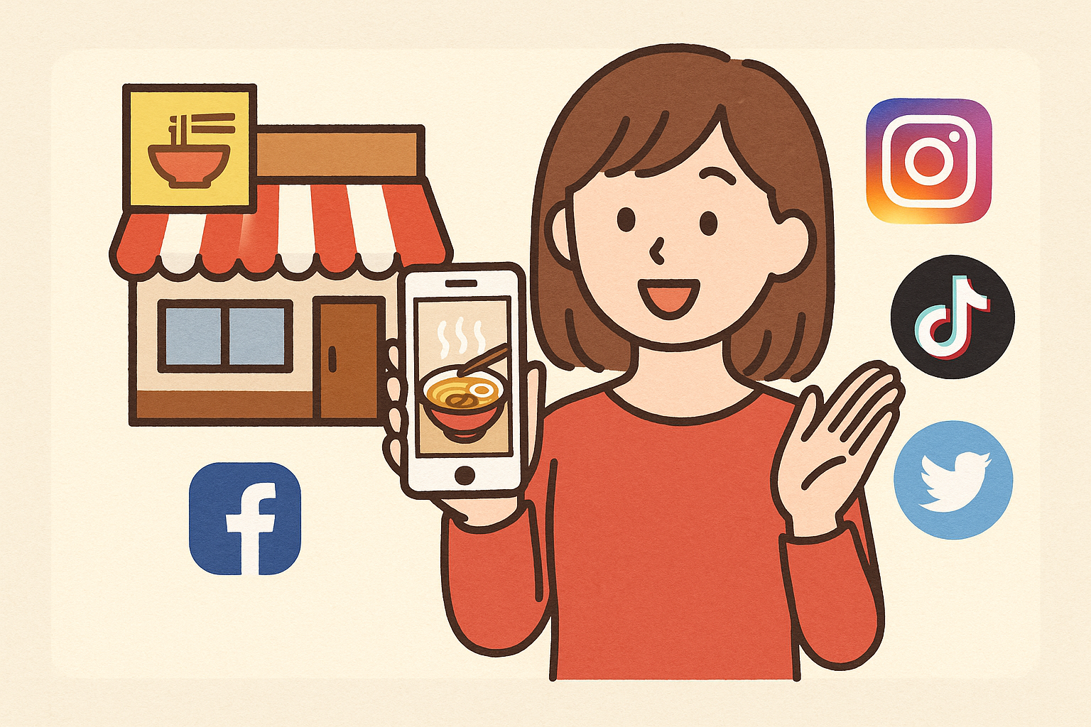 福岡ローカル飲食店のSNS戦略がすごい!|Instagram・TikTok・X成功事例まとめ